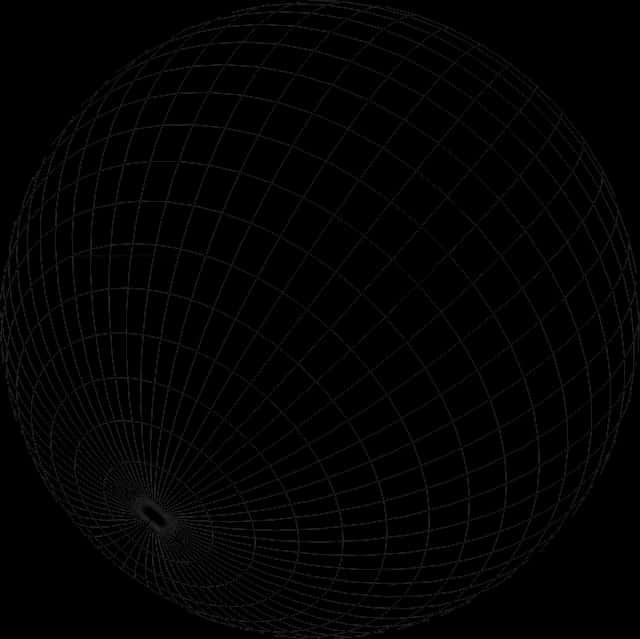 Wireframe Globe Graphic PNG