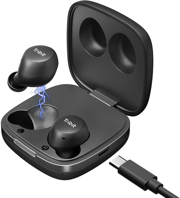 Wireless Earbuds Charging Caseand U S B C Cable PNG