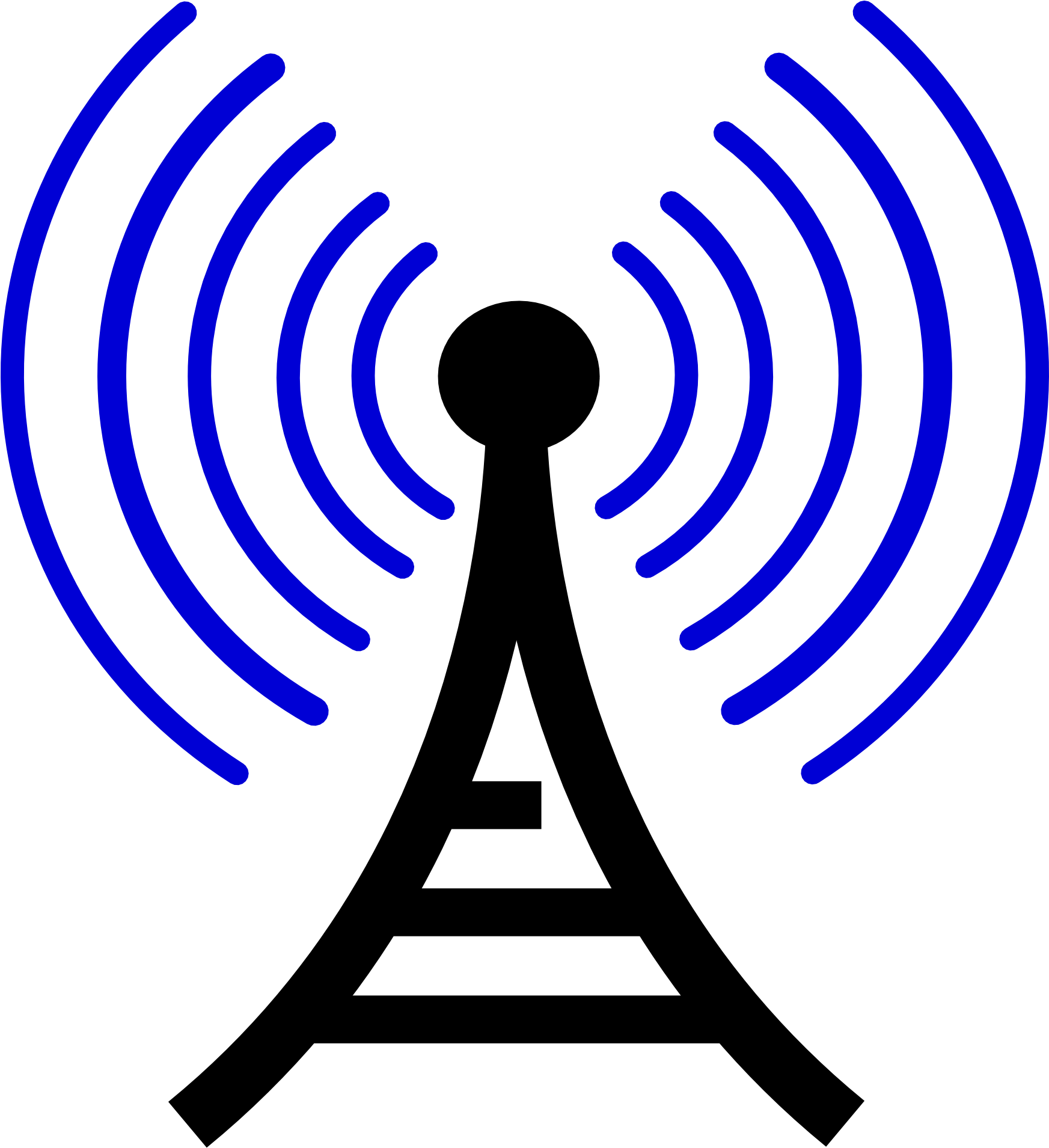 Wireless Signal Transmission Icon PNG