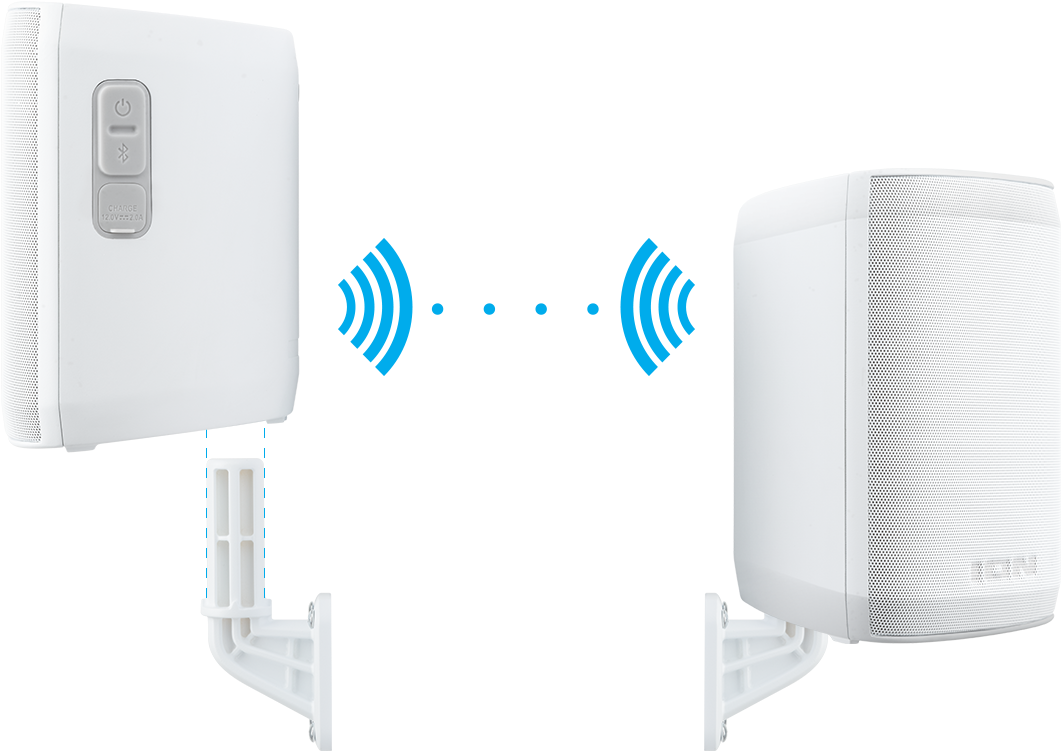 Wireless Speaker Connection Illustration PNG