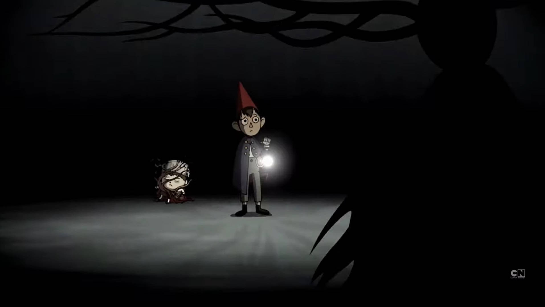 Wirt Holding Lamp Over The Garden Wall Wallpaper