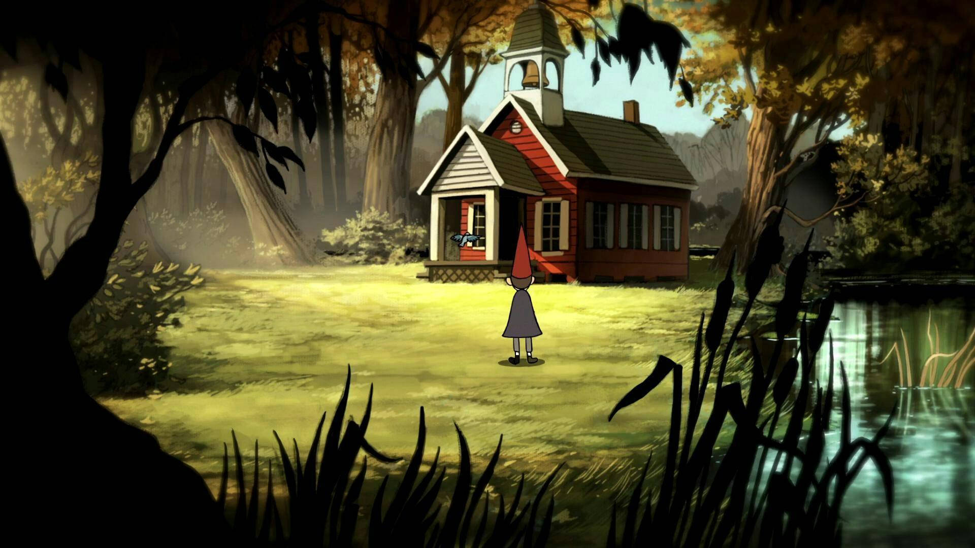 Wirt Looking At House Over The Garden Wall Wallpaper