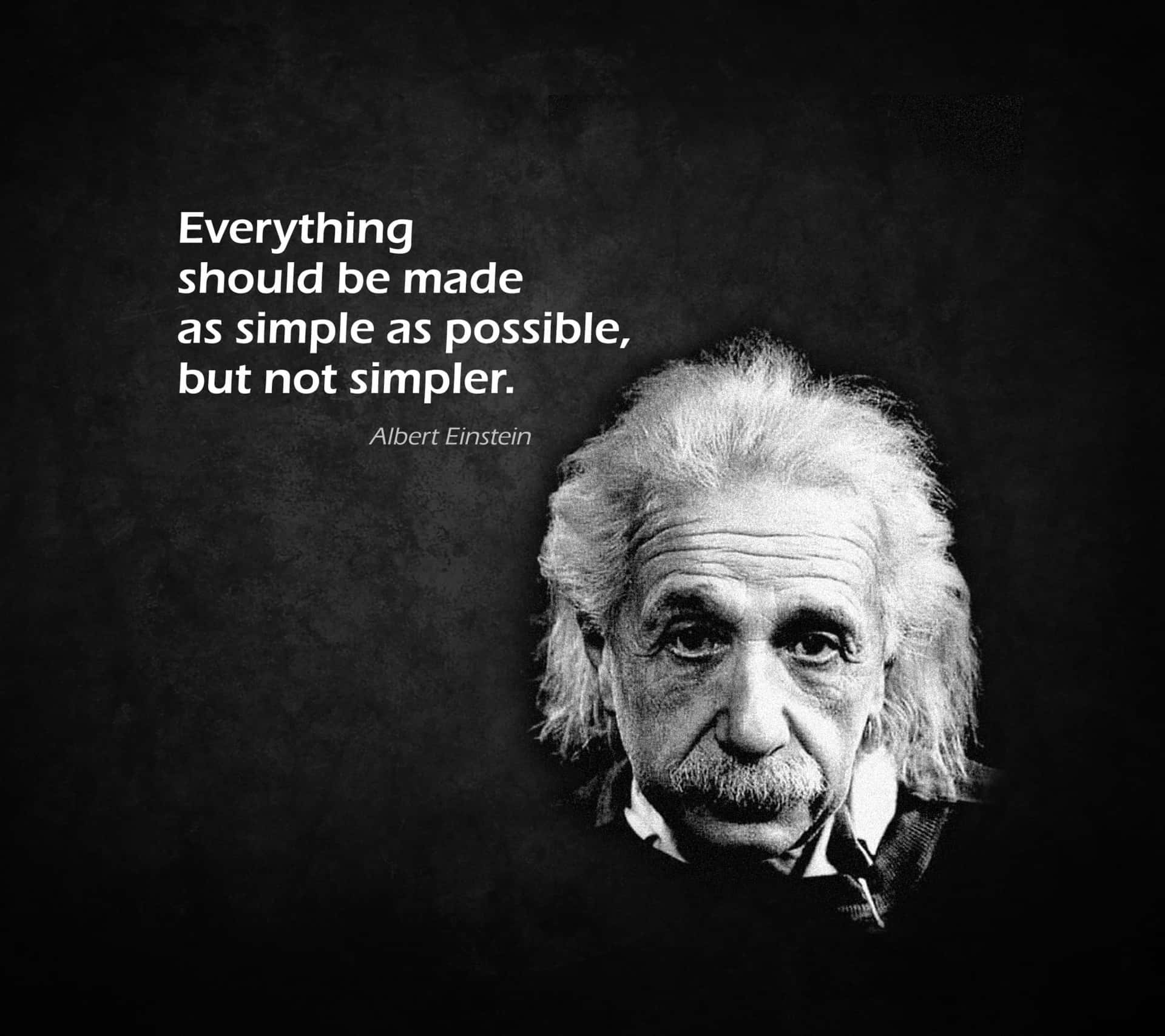 Wise Quote From Albert Einstein Wallpaper