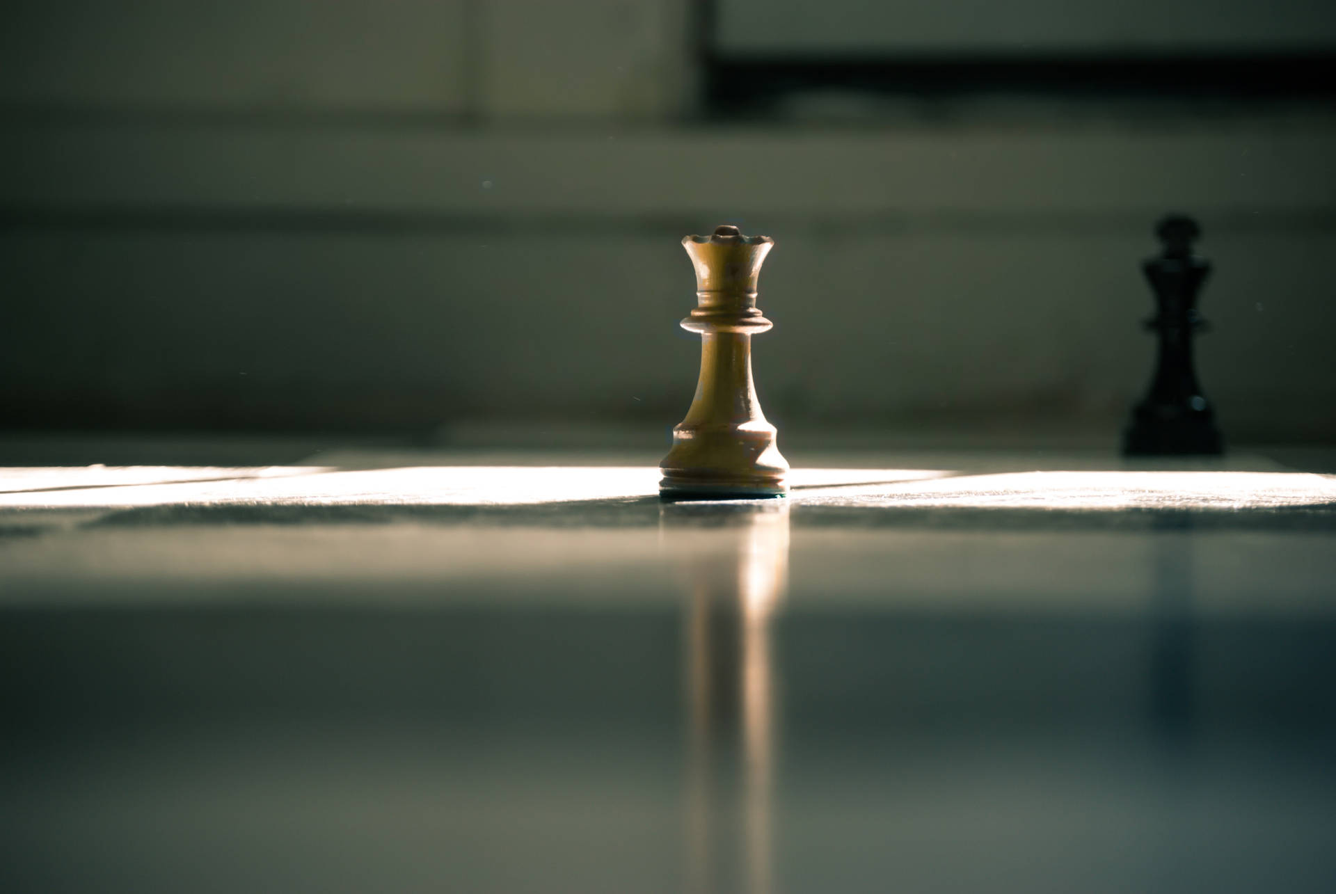 Wise White And Black Chess Pieces Background