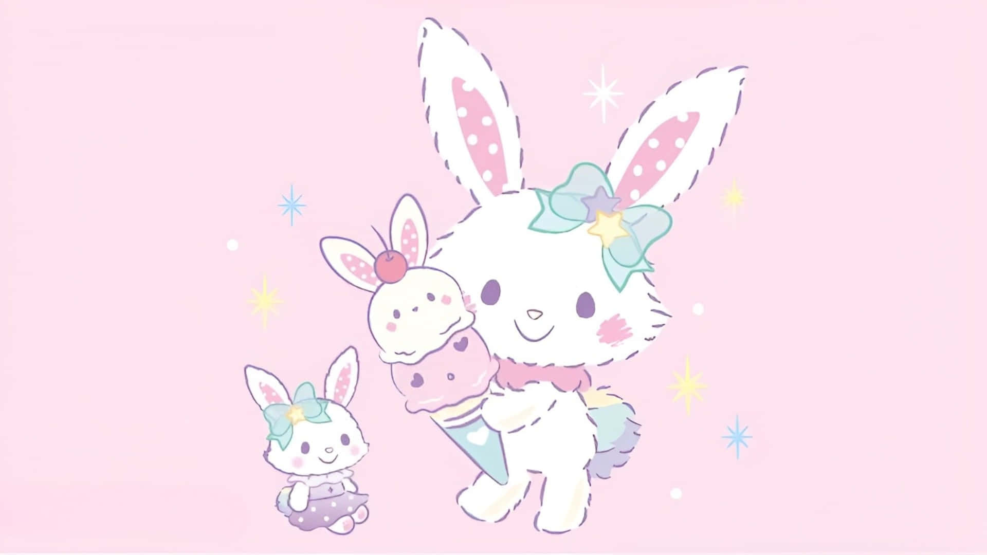 Wish Me Mell Bunny Friends Wallpaper