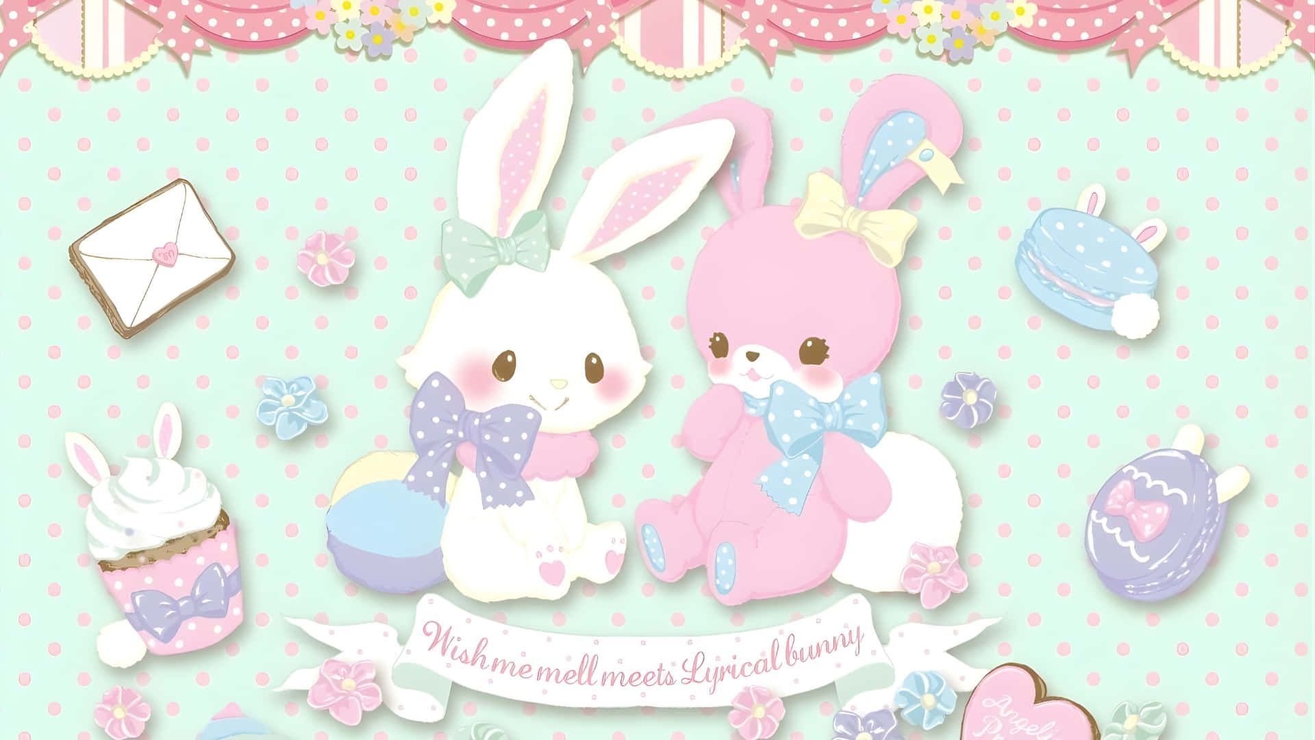 Wish Me Mell Cute Bunny Friends Wallpaper