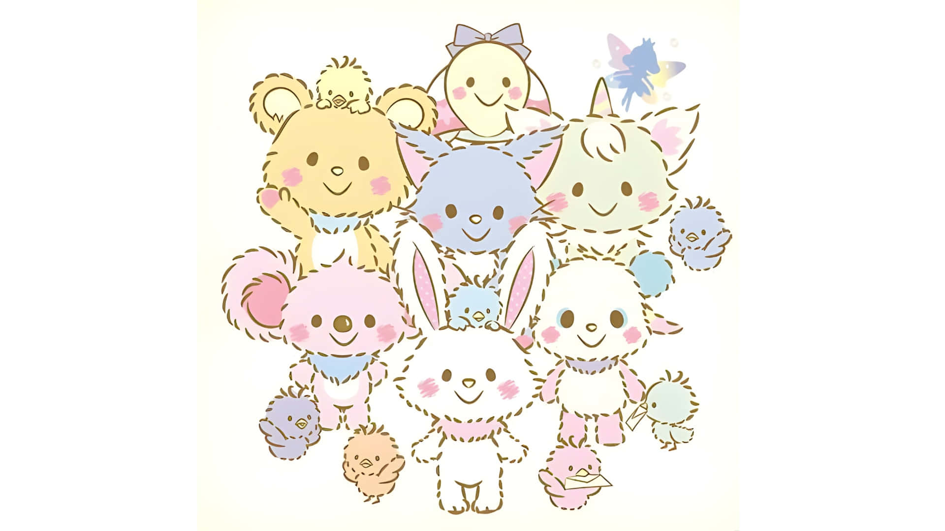 Ønsk Mig Mell Søde Karakterer Wallpaper