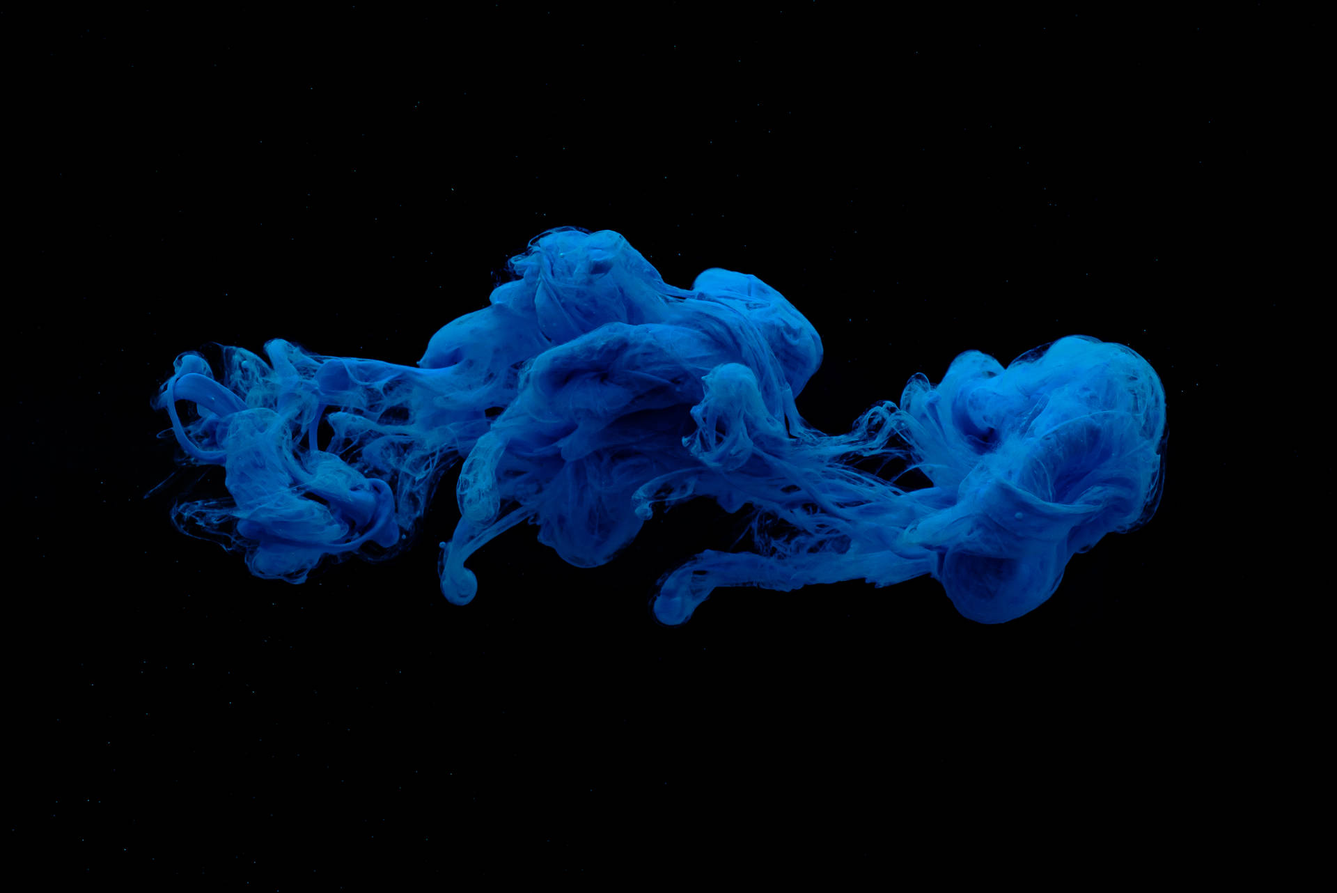 Wispy Smoke Blue Abstract Art Picture