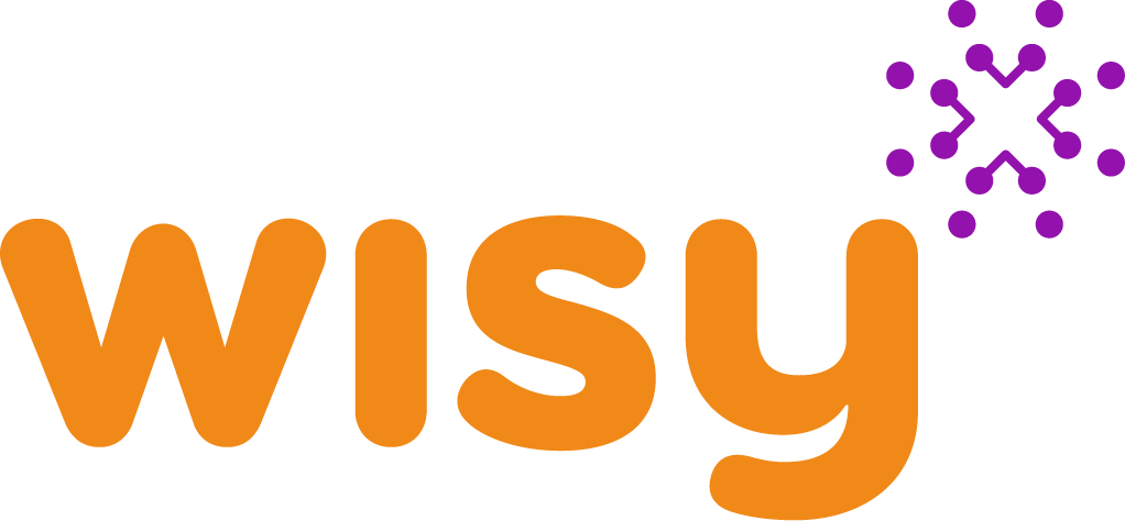 Wisy Logo Orangeand Purple PNG