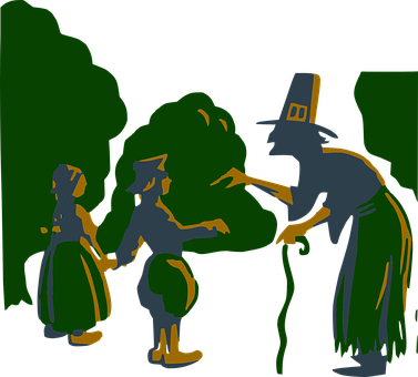 Witch_ Encounter_in_ Dark_ Forest PNG