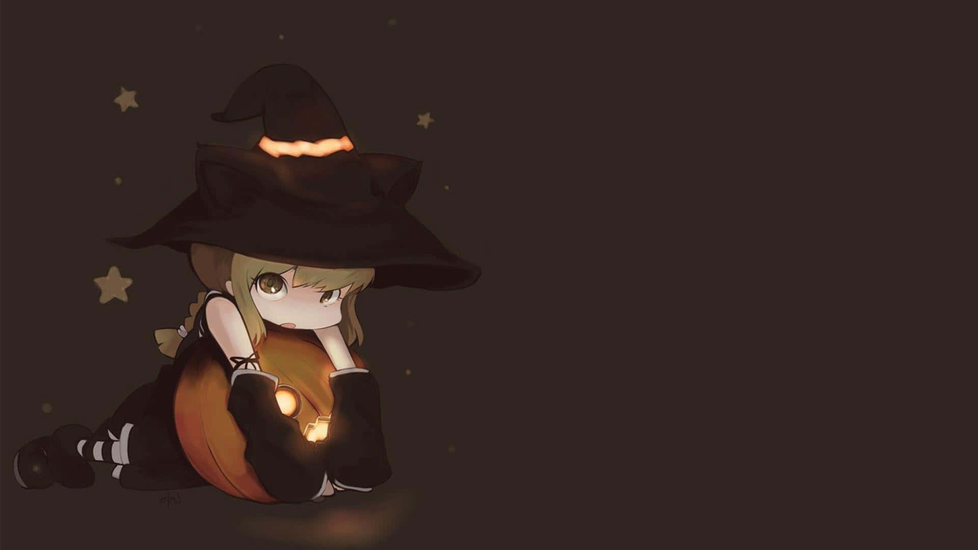 A vibrant collection of witch hats on display Wallpaper