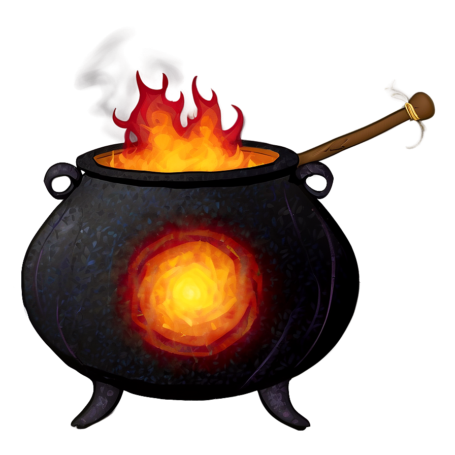 Download Witch's Cauldron On Fire Png 05242024 