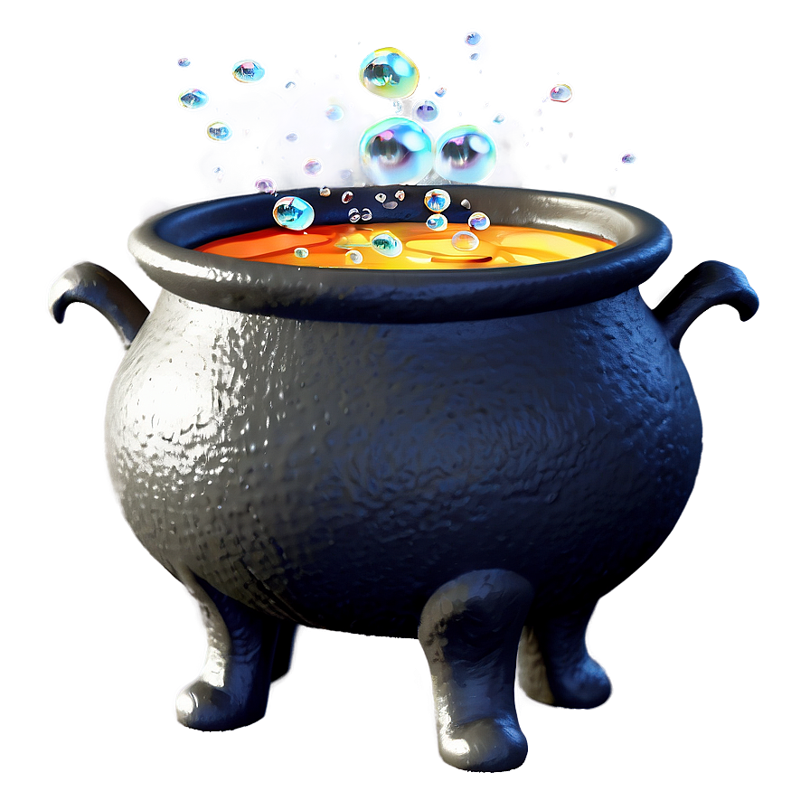 Download Witch's Cauldron With Bubbles Png 05242024 | Wallpapers.com