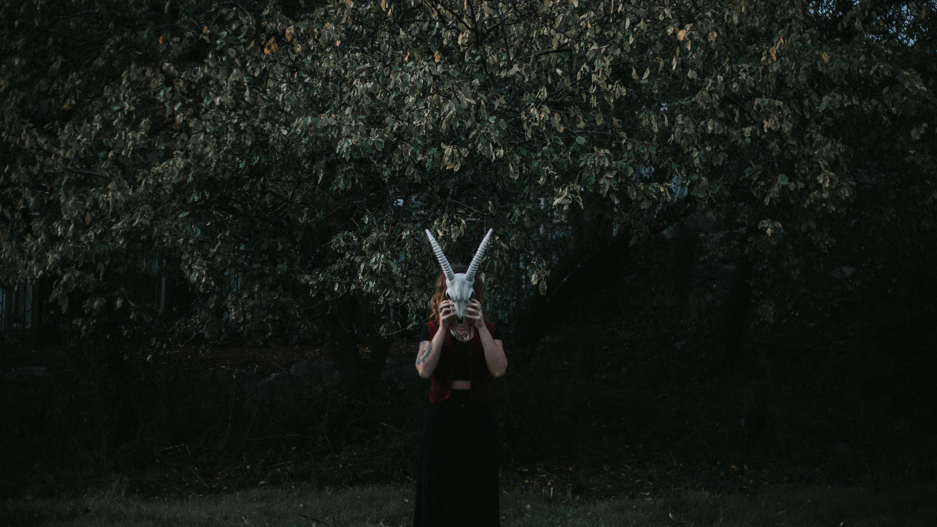 Witch With Horned Mask