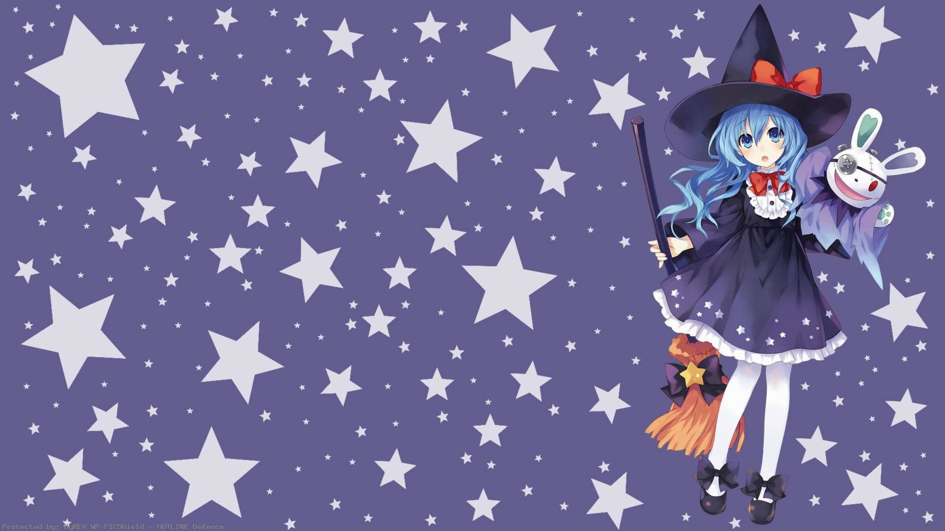 Witch Yoshino Himekawa With Stars Wallpaper