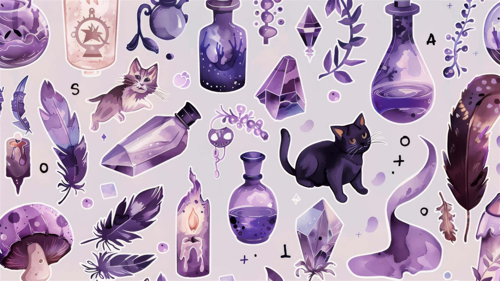 Witchcraft_ Essentials_ Pattern Wallpaper