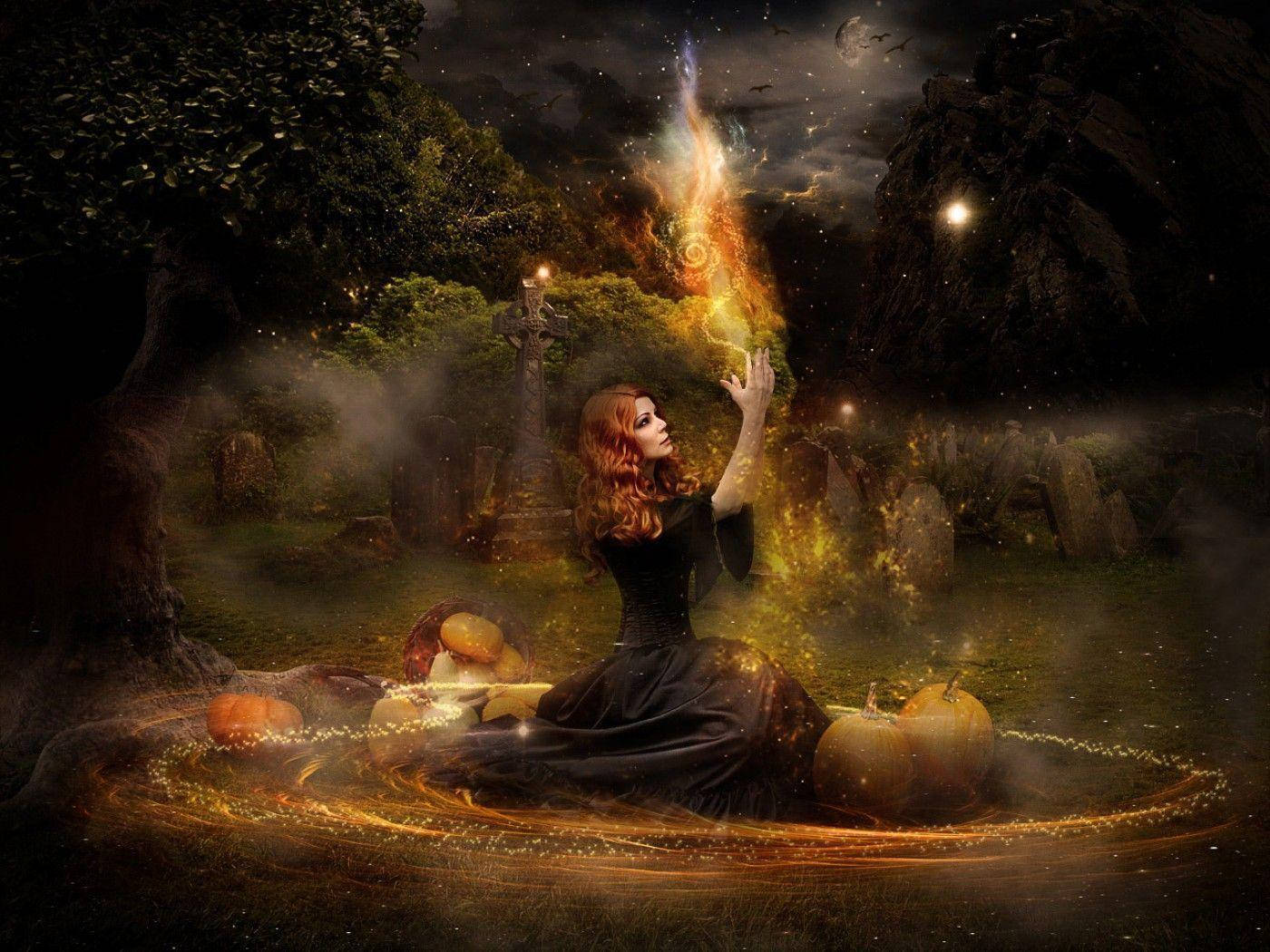 Ideas of Witchcraft with Magical Properties Wallpaper