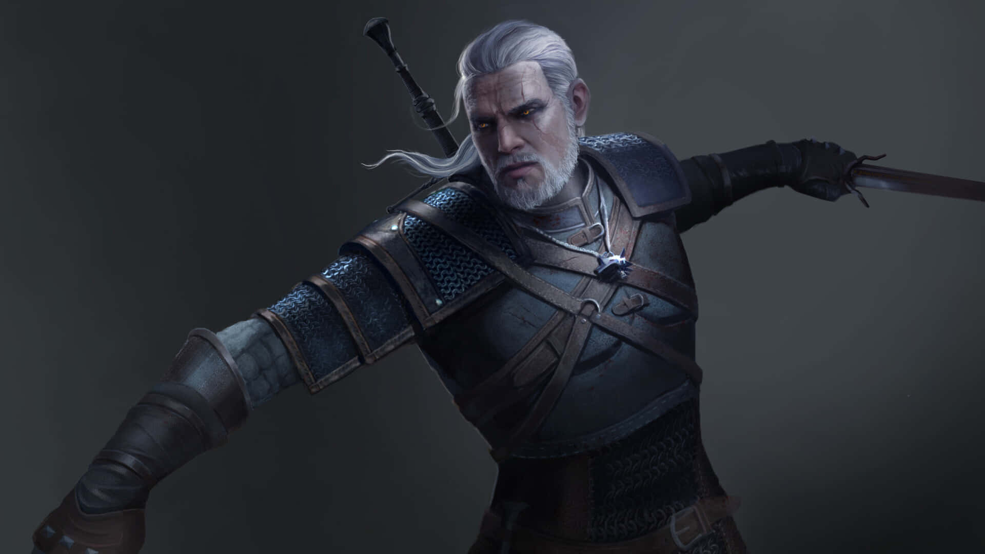 Geralt of Rivia in Action