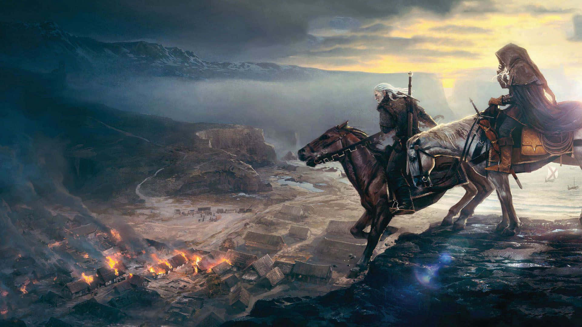 Explore the Open-World of The Witcher 3 on Your Desktop! Wallpaper