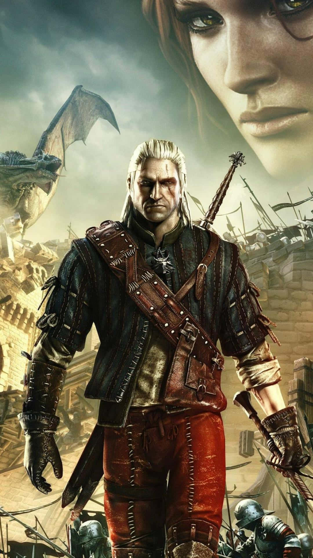 Enhance your gaming experience with the Witcher 3 Phone Wallpaper