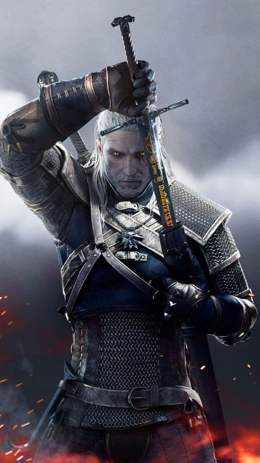 Get Ready to Step into the World of Witcher 3 on Your Phone Wallpaper