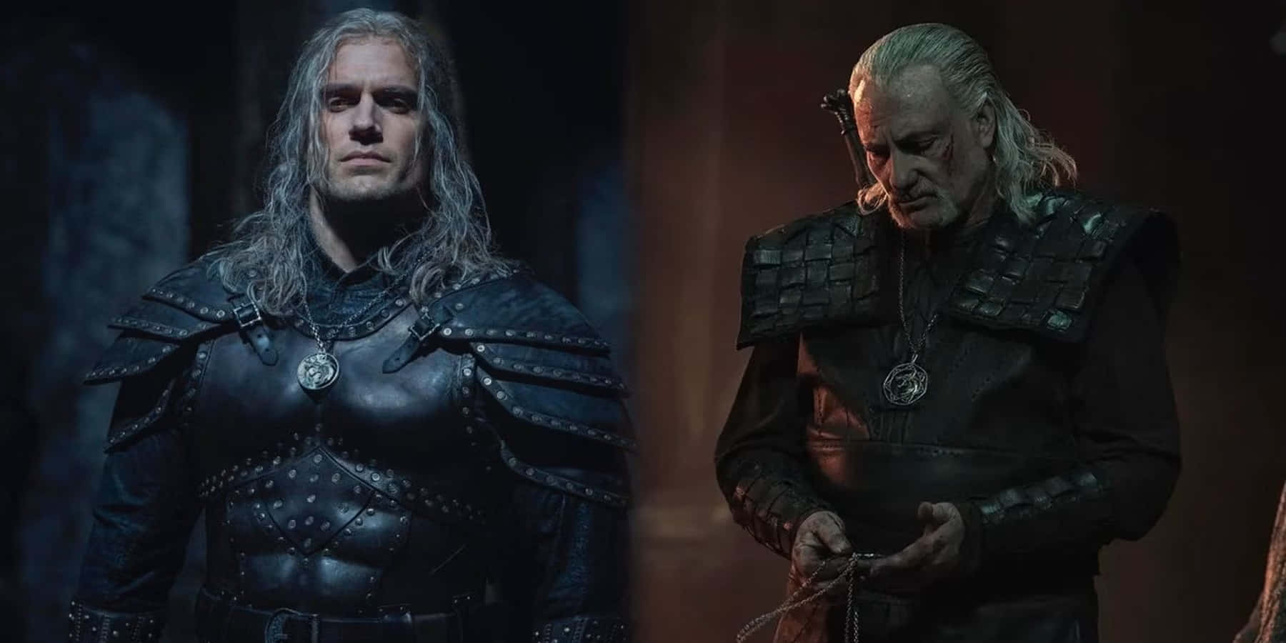Witcher Vesemir Youngand Old Wallpaper
