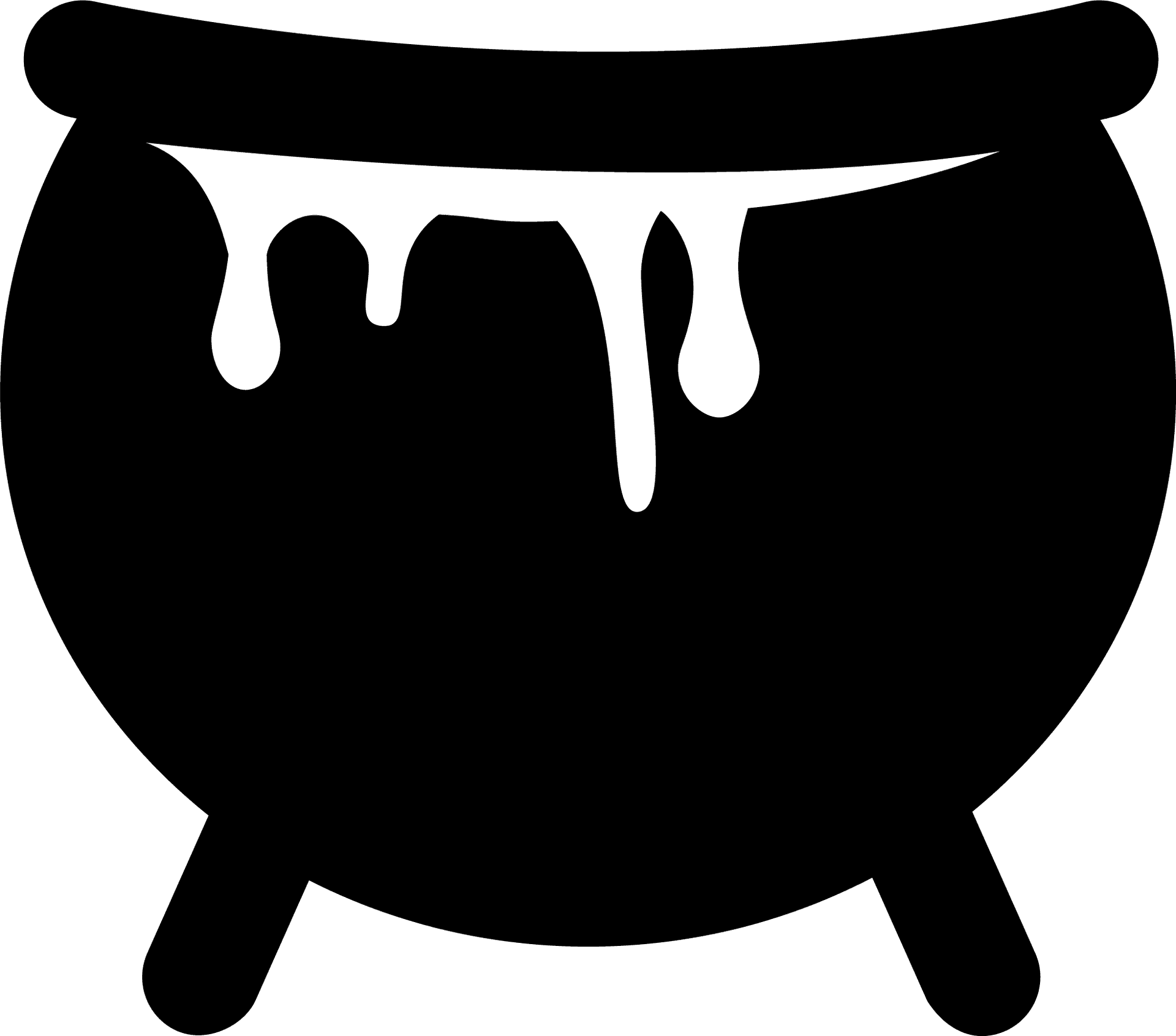 Witches Cauldron Silhouette PNG