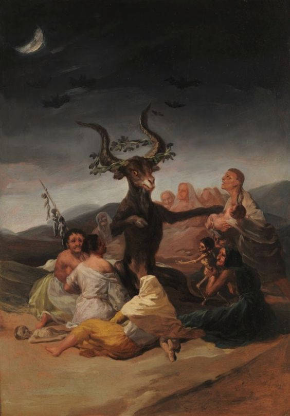 Witches' Sabbath Famous Painting Background