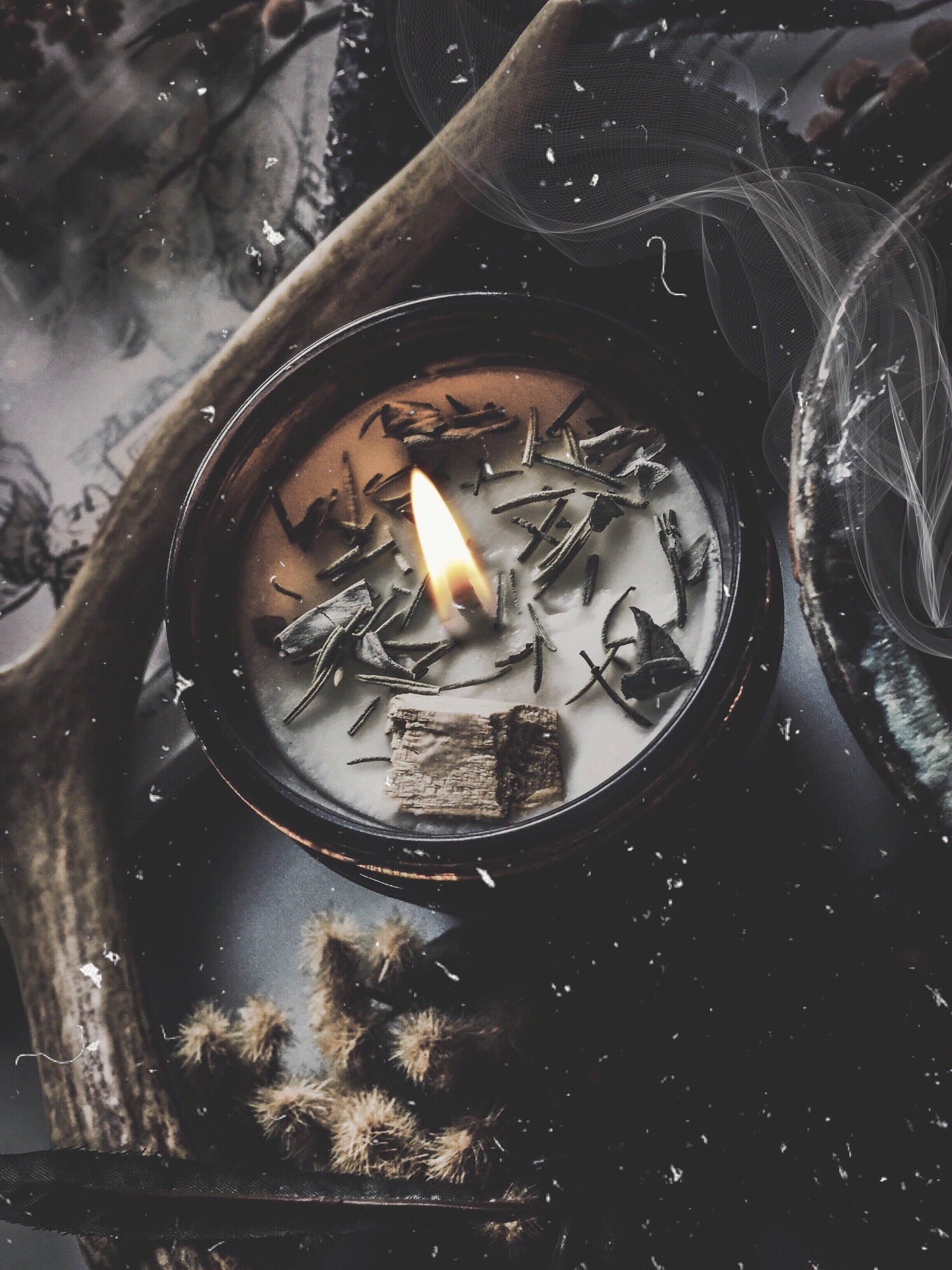Witchy Aesthetic Candle Wallpaper