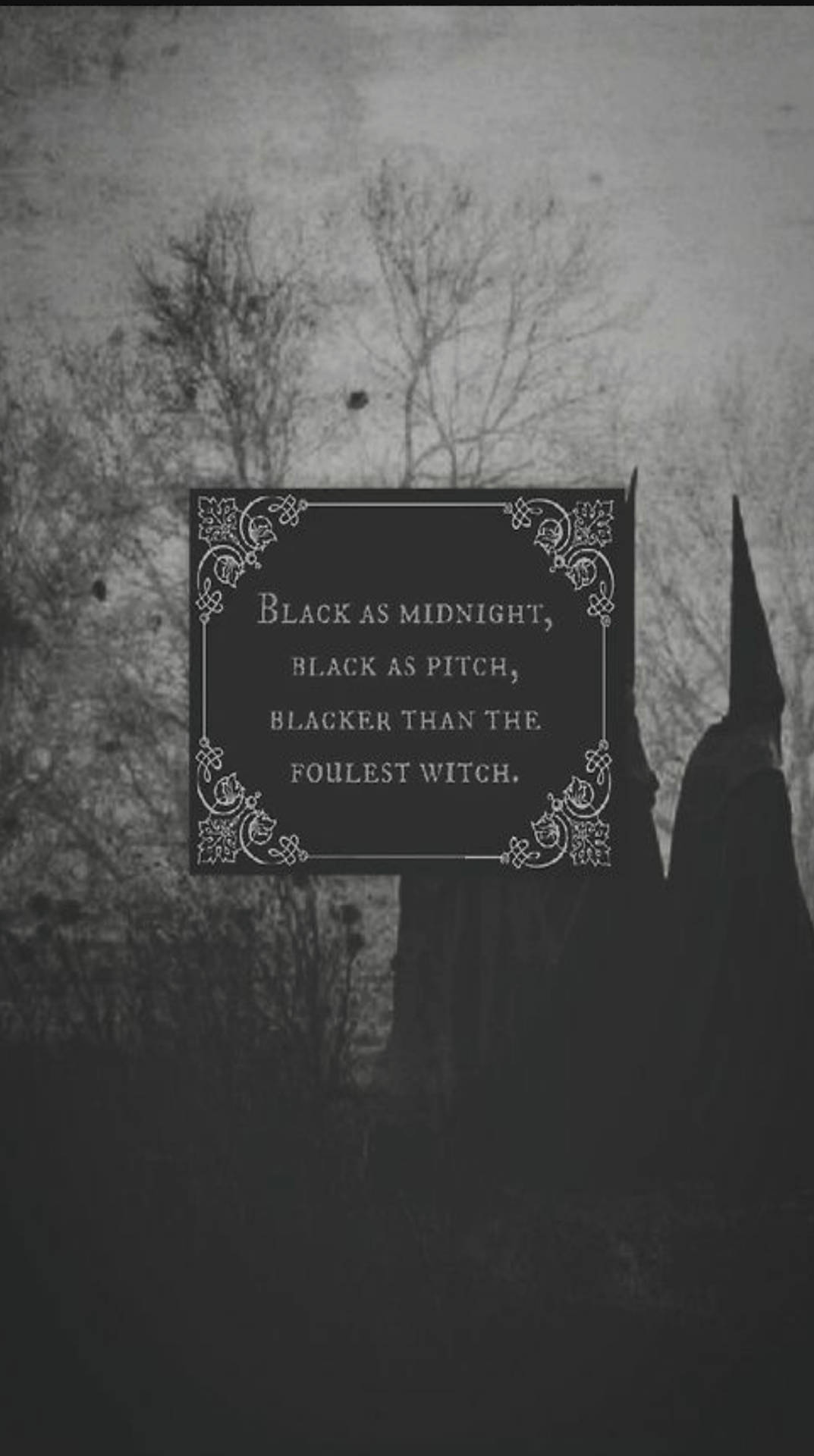 Witchy Aesthetic Poem Wallpaper
