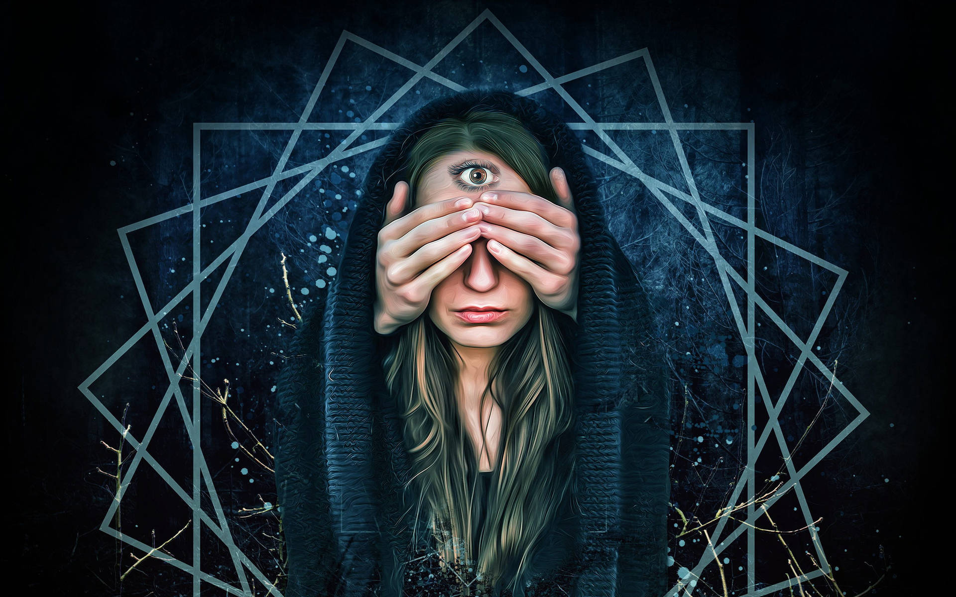 Witchy Third Eye For Iphone Screens Wallpaper