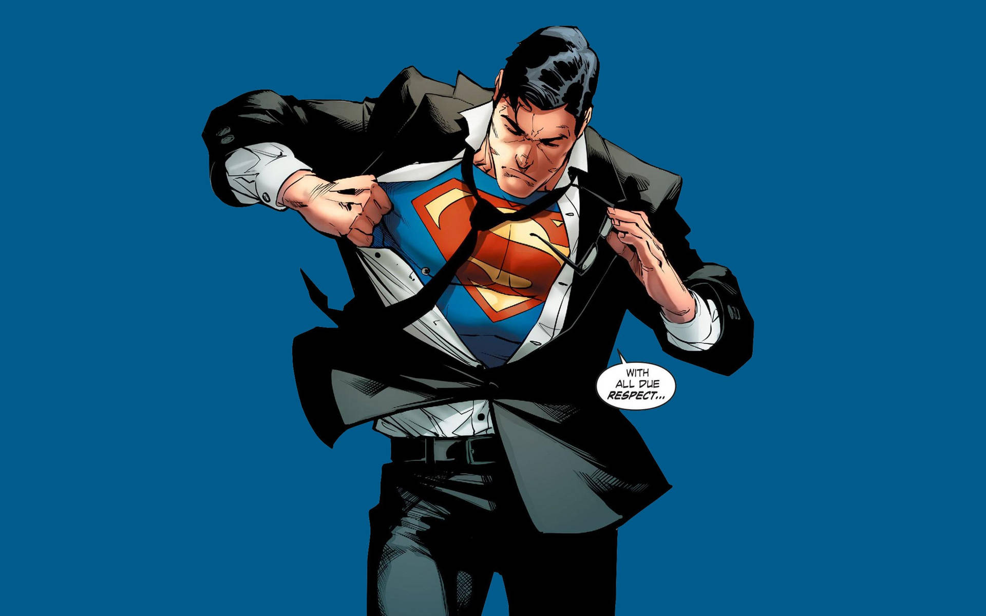 Contutto Il Rispetto, Logo Di Superman. Sfondo