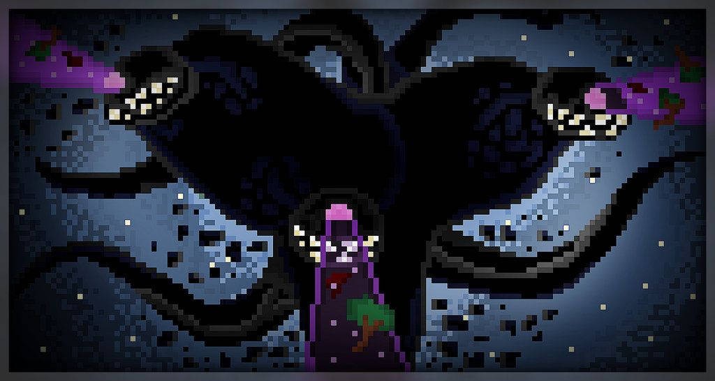 Pixel wither storm stage 2 pixel art