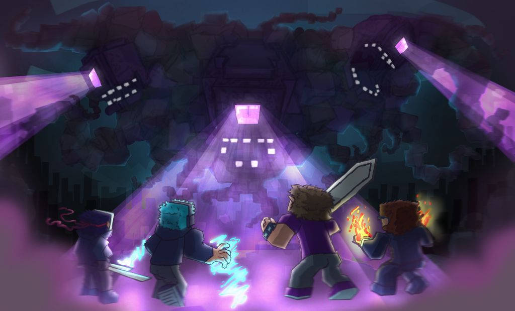 Wither Storm Vs The Crew Wallpaper