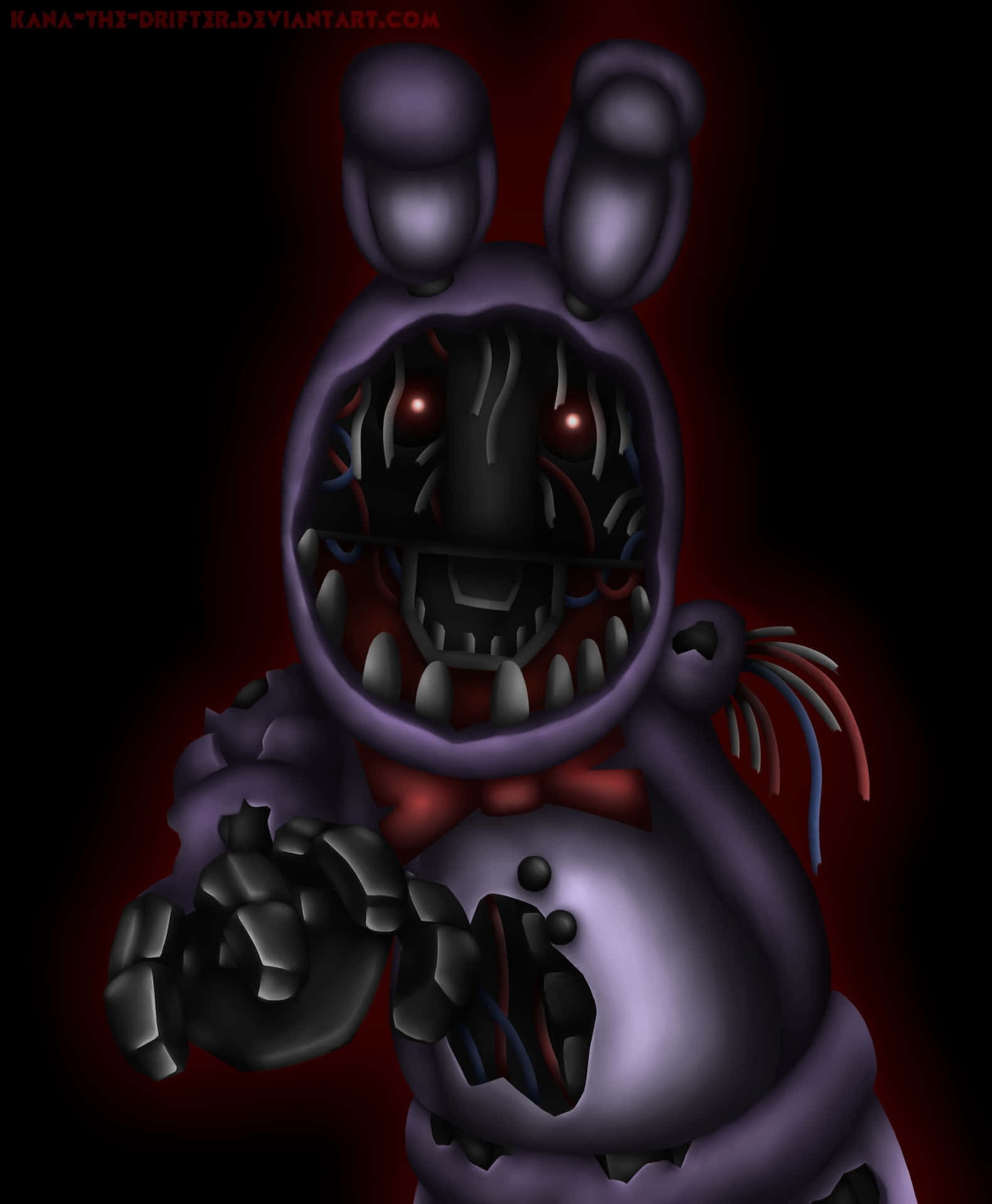 Withered Bonnie F N A F Artwork Wallpaper