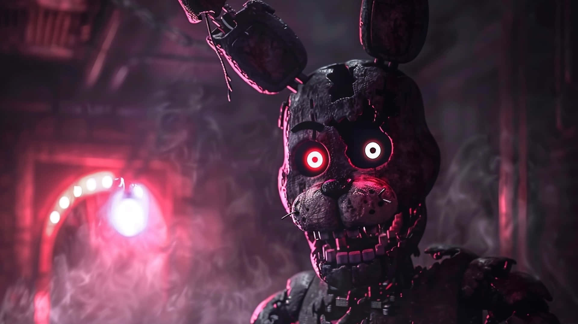 Withered Bonnie F N A F Horror Wallpaper