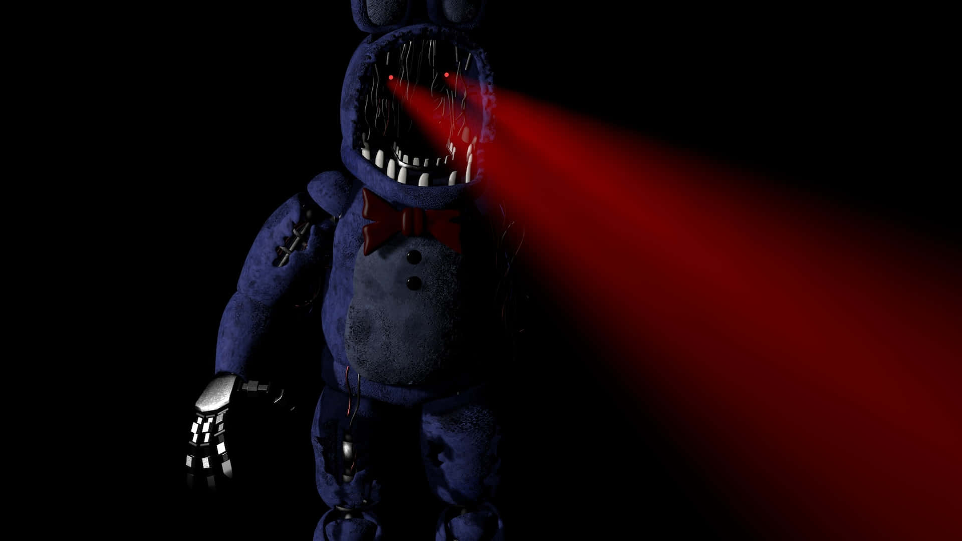 Withered Bonnie F N A F Red Eye Glow Wallpaper