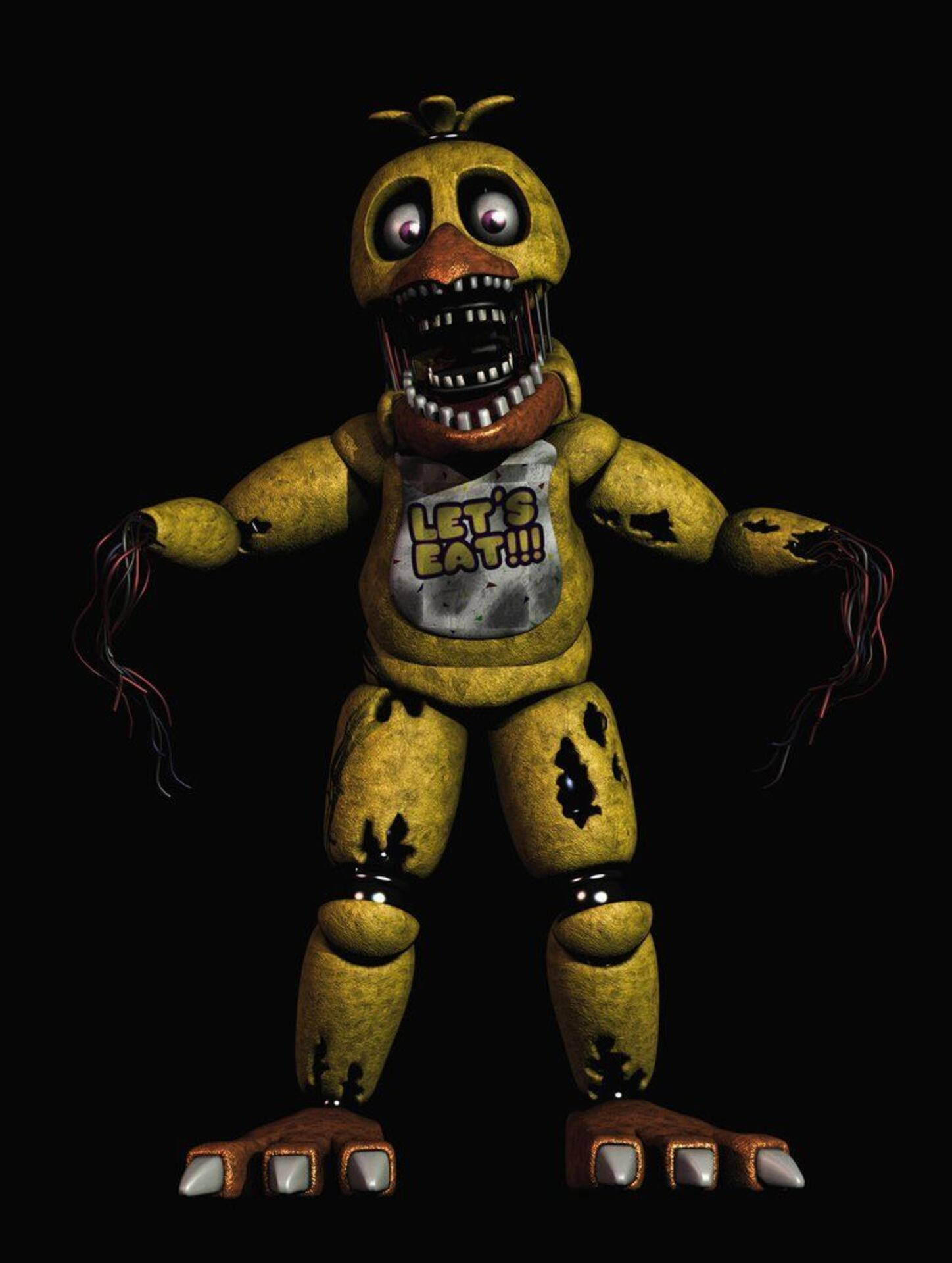 Withered Chica FNAF iPhone Wallpaper