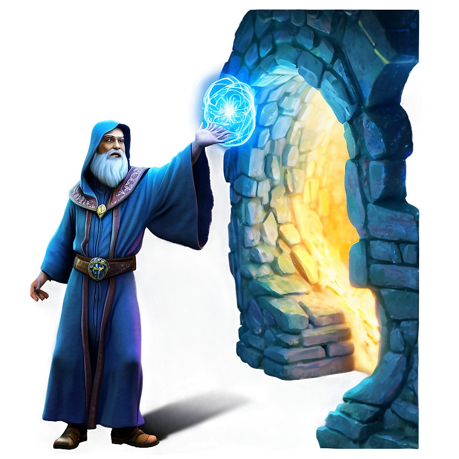 Wizard And Ethereal Portal Png 86 PNG