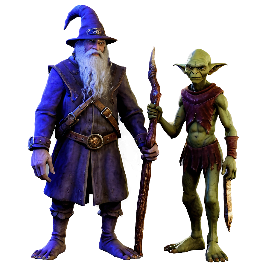 Wizard And Goblin Foe Png 74 PNG