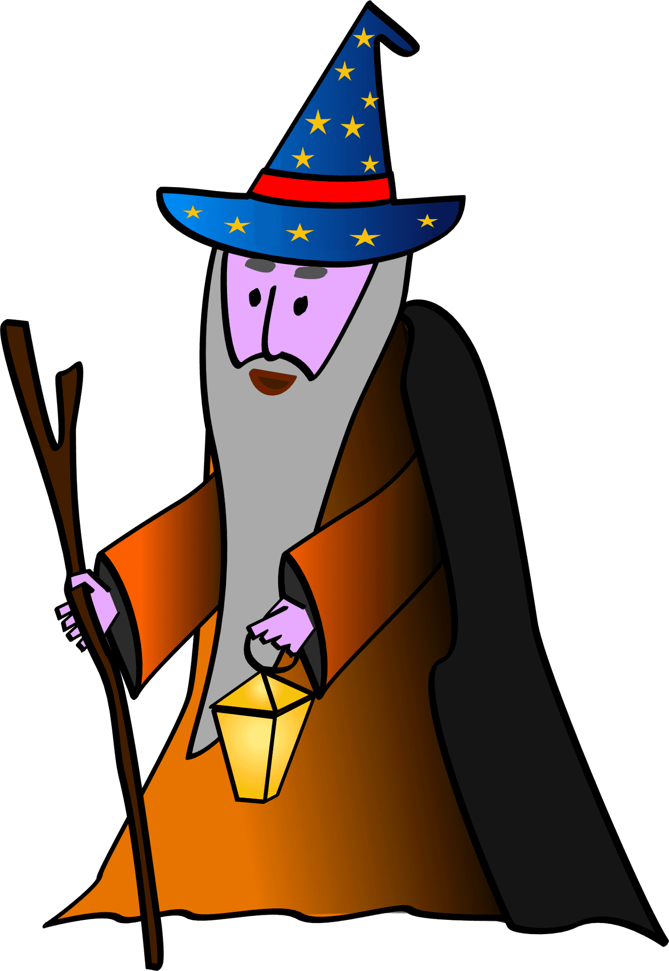 Wizard Cartoon Character Illustration PNG