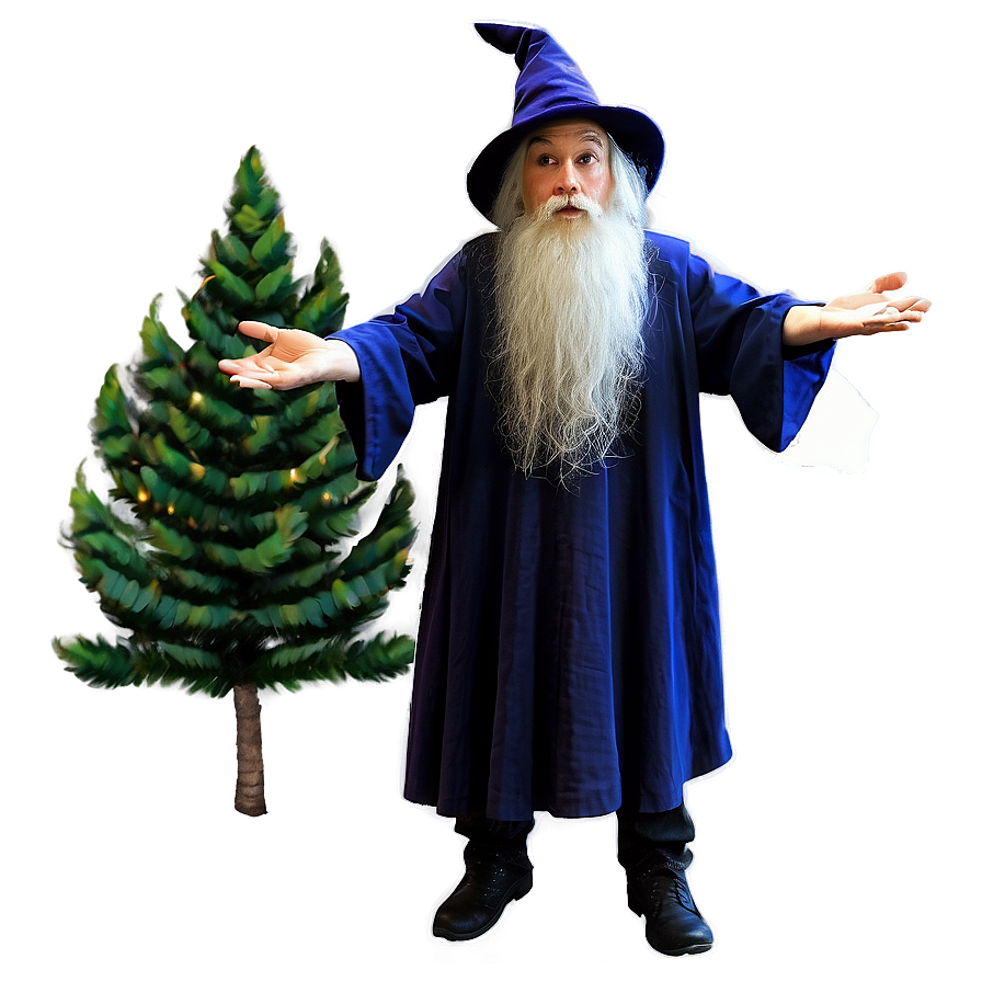 Wizard In Enchanted Forest Png Qsj46 PNG