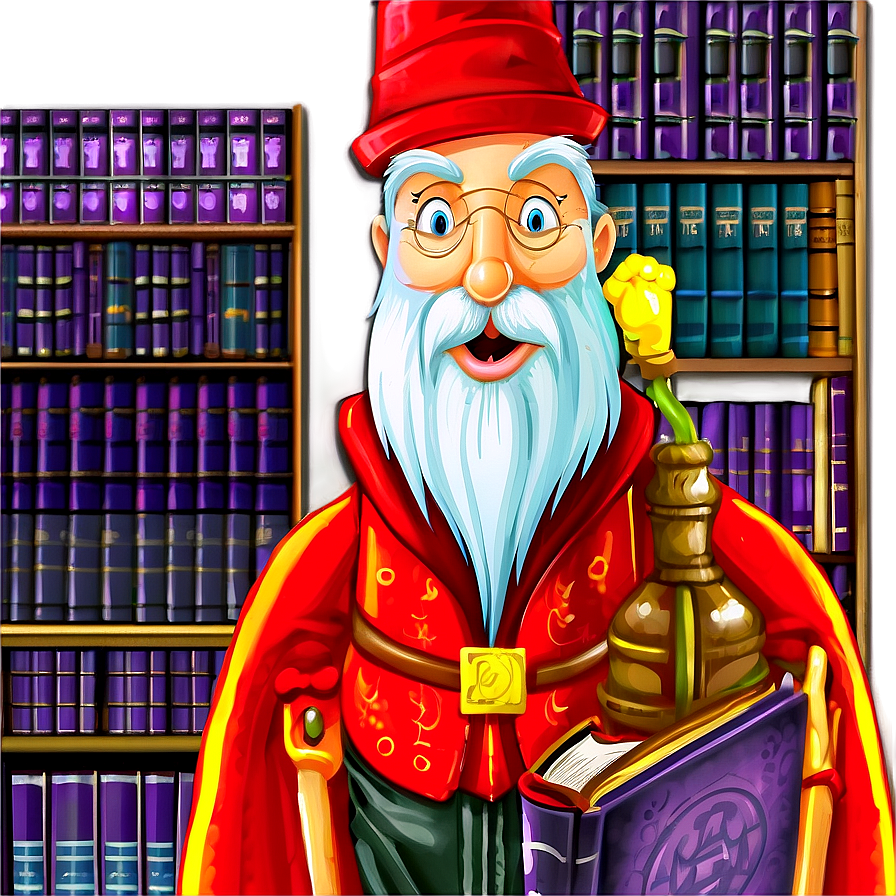 Wizard In Secret Library Png Pok6 PNG