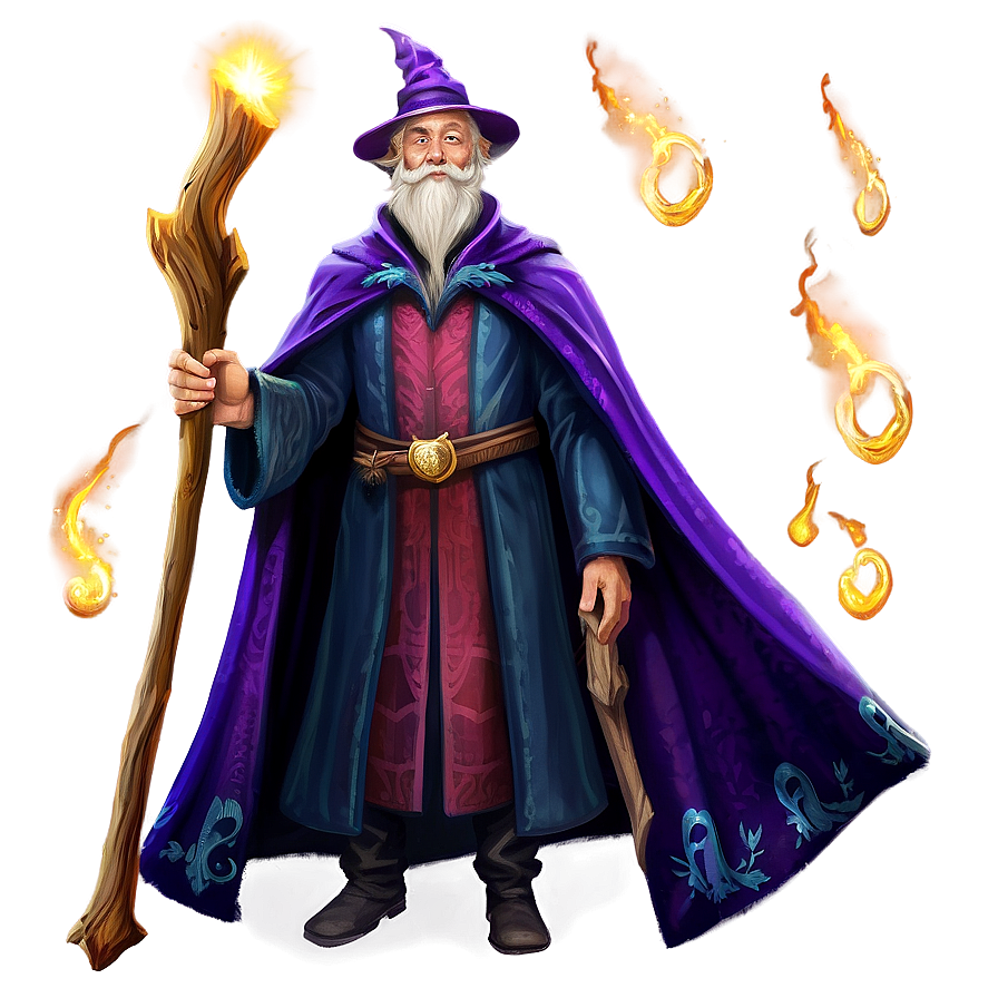 Wizard In Spellbinding Robes Png Jsu36 PNG