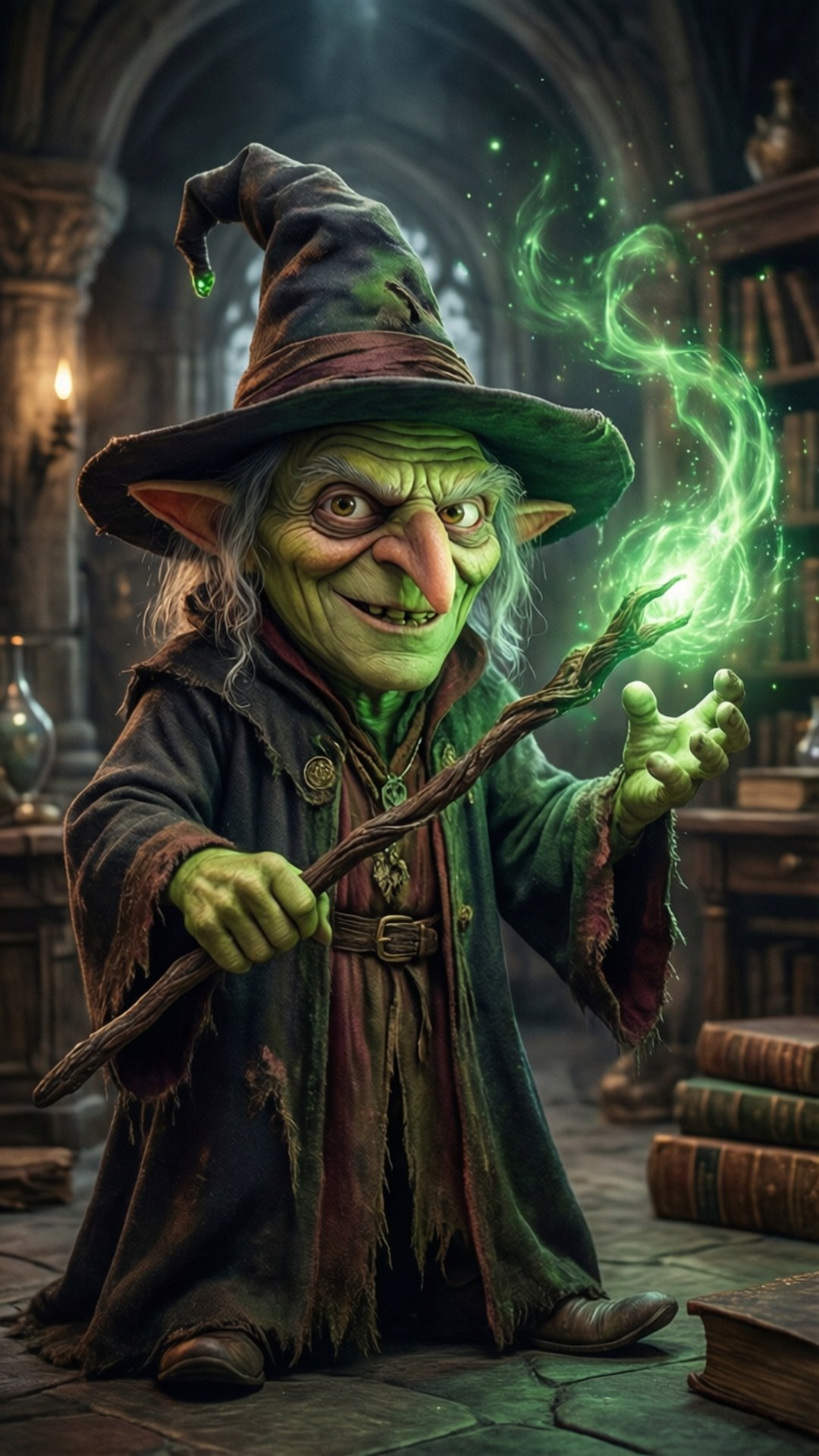 Minion Sorcier Fonds d'écran — Minion maléfique en sorcier lançant un sort