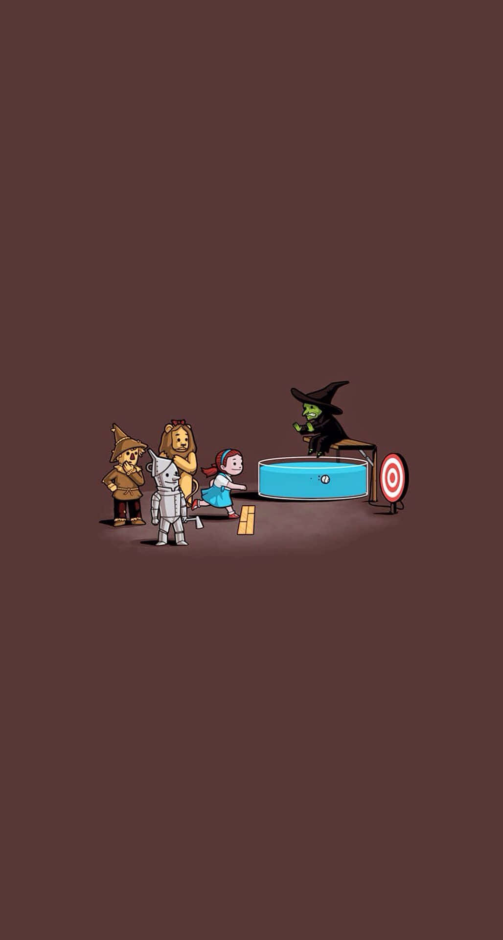 Wizard Of Oz Characters And The Witch Wallpaper