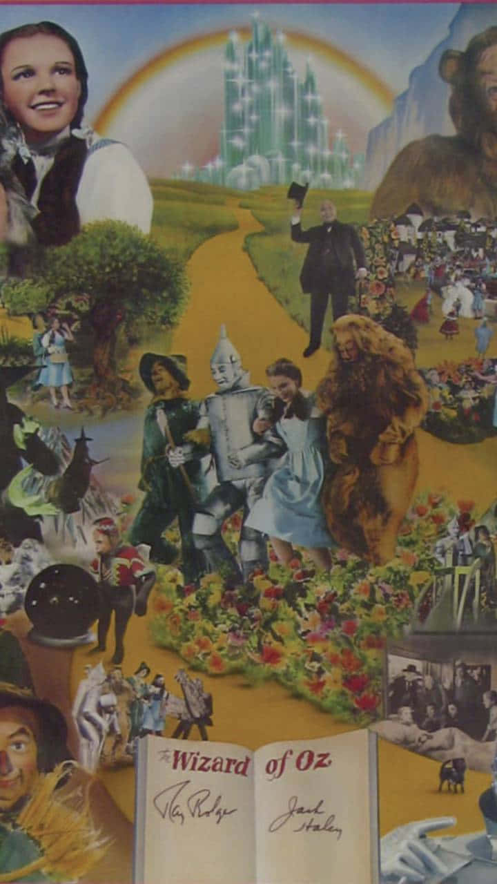 Dorothy bravely sets out down the yellow brick road on an unforgettable adventure Wallpaper