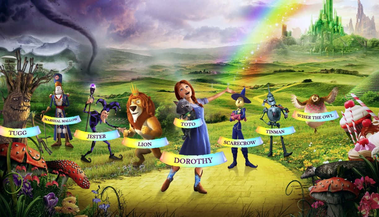 Personajesde La Película Animada El Mago De Oz Fondo de pantalla