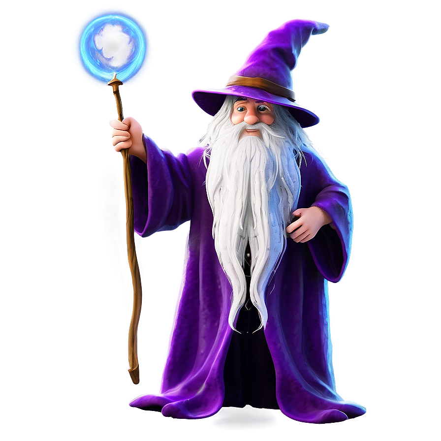 Download Wizard With Magical Wand Png Uxu10 | Wallpapers.com