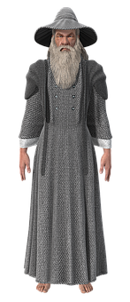 Wizardin Chainmail Robe PNG